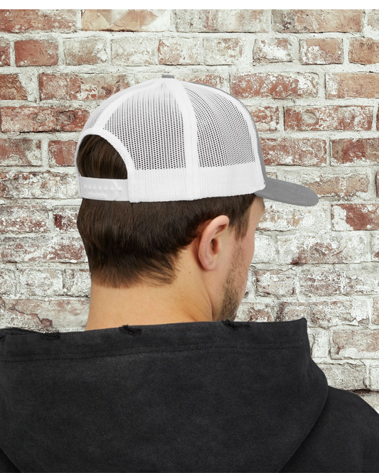 Rainbow Heart Embroidered Snapback Trucker Cap (4 colors)