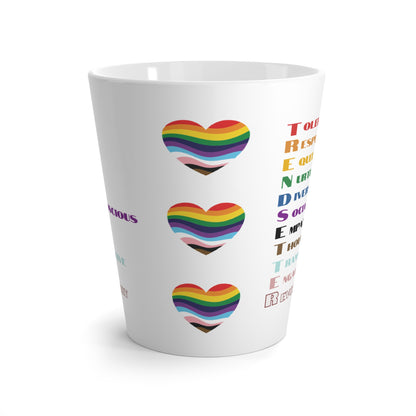 TRENDSETTER Rainbow Heart 12oz Tea Mug