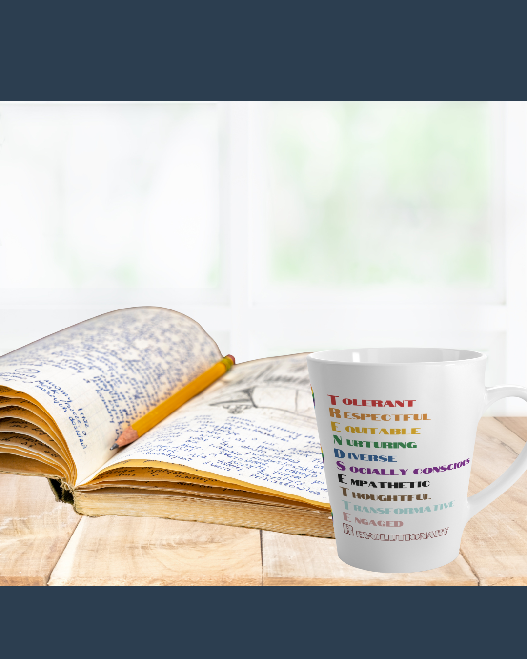 TRENDSETTER Rainbow Heart 12oz Tea Mug