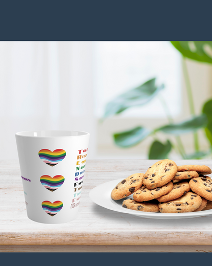 TRENDSETTER Rainbow Heart 12oz Tea Mug